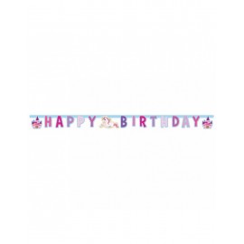 Fanion Licorne Château Happy Birthday