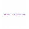 Banderín Unicornio Happy Birthday
