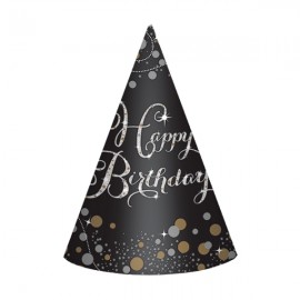 8 Chapeaux Élégants Coniques Happy Birthday