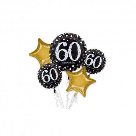 Bouquet de Ballons 60 Ans Elegant