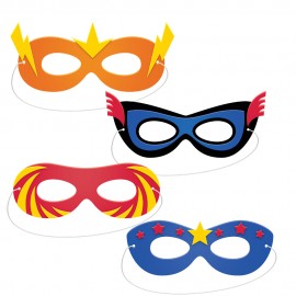 4 Masques de Super-Héros en Mousse