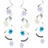 5 Décorations Pendentifs en Forme de Flocons de Neige 61 Cm