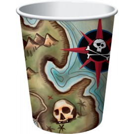 8 Gobelets Bateau Pirate 266 ml