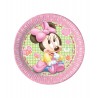 8 Assiettes Baby Minnie 20 cm