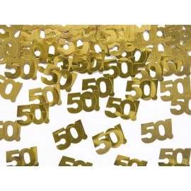 Confetti métallique numéro 50 de 15 gr