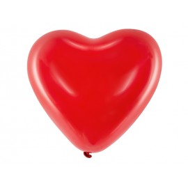 Globos Corazón de Látex Rojos 40 cm