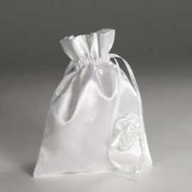 Bolsa Boda Flor Blanca 26 x 19 cm