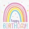 16 Servilletas Happy Rainbow 25 cm