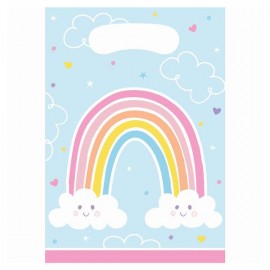 8 sacs Happy Rainbow 16 x 23 cm