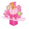 Centre de Table Primier anniversaire Ourson Rose