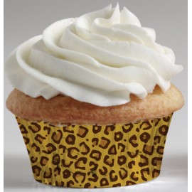 100 Caissettes pour Muffin Leopard