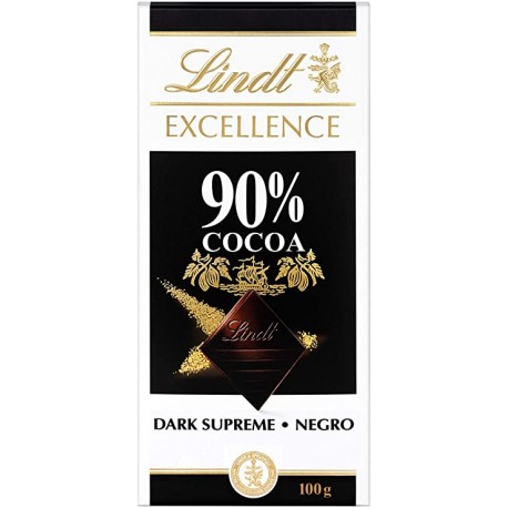 Tabletas Chocolate Lindt Excellence 90% 100 gr