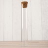 Tube En Verre Transparent Avec Bouchon En Liège 12,5 cm