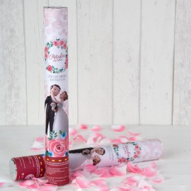Cañón Confeti Pétalos Rosa Pop&Fun 38 cm