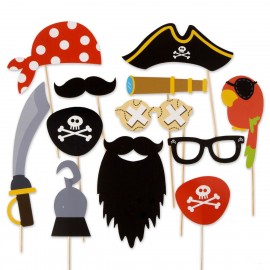 Set de 12 Accessoires Photocall Pirates