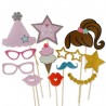 12 Accesorios Photocall De Postizos Princesas