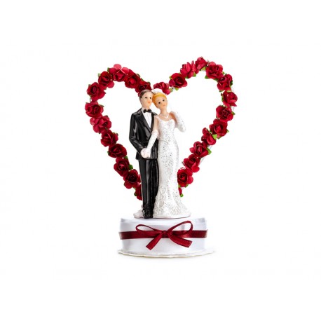 Figura Novios Arco Corazón 16 cm