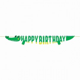Guirlande Crocodile Happy Birthday