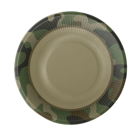 Assiettes Jetables Camouflage