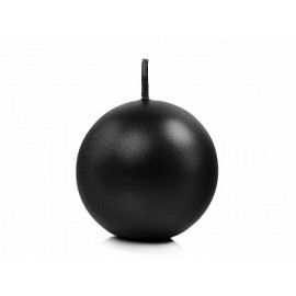 10 Velas Esferas Negras 6 cm