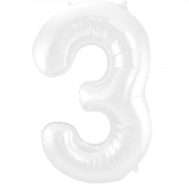 Ballon Mylar Numéro 3 81 cm