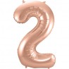 Ballon Numero 2 Aluminium 86 cm