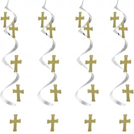 5 Pendentifs Croix Or et Argent