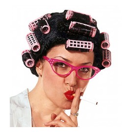 Perruque "Desperate Housewife" avec Tubes