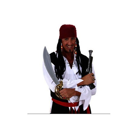 Bandana Pirate des Caraïbes avec Dreadlocks