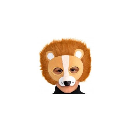 Masque de Lion aux Cheveux en Peluche