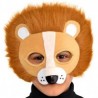 Masque de Lion aux Cheveux en Peluche