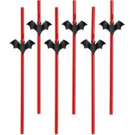 6 pailles chauve-souris