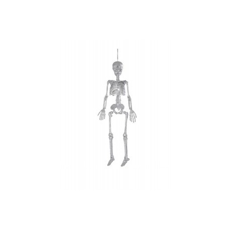 Squelette à Paillettes Argentées 92 cm