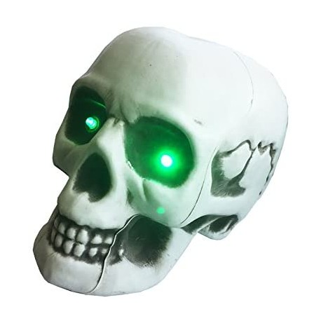 Crâne de pirate avec yeux à led changeant de couleur