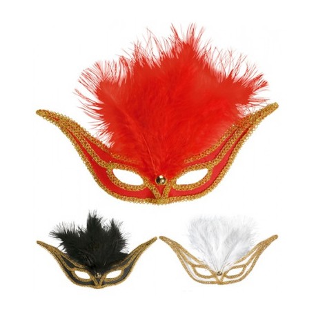 Masque Hirondelle avec Plumes