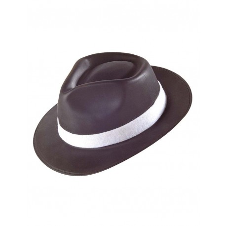 Chapeau de gangster noir ou brun