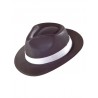 Chapeau de gangster noir ou brun