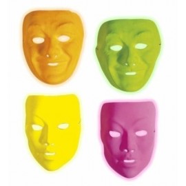 Masque en plastique fluorescent