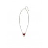 Collier Gemme Rouge Coeur Diabolique