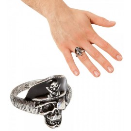 Bague Crâne de Capitaine Pirate