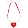 Collier coeur y Edelweiss