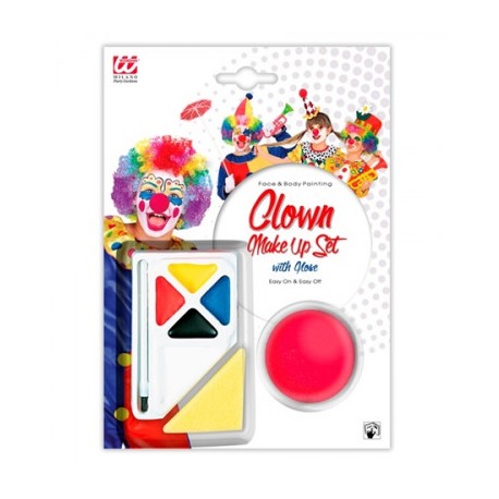 Set de Maquillage de Clown avec Nez