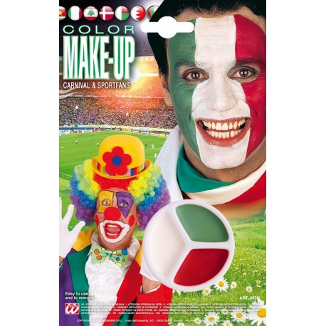 Maquillage Tricolore Drapeau de l'Italie