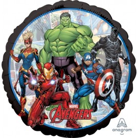 Ballon Les Avengers Brillant Rond