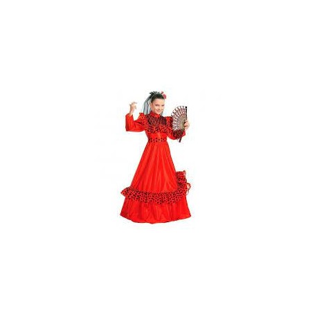 Déguisement de Flamenca à Pois pour Fille