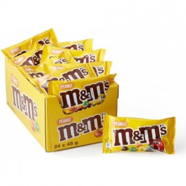 Chocolats M&M's Cacahuète 24 paquets