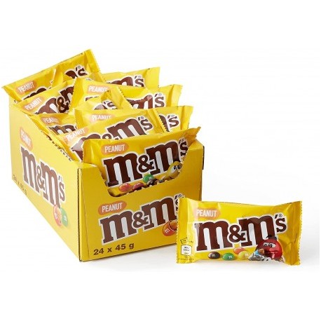 Chocolats M&M's Cacahuète 24 paquets