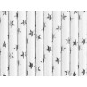 10 Pailles en papier avec des étoiles