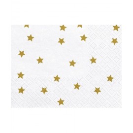 20 Servilletas con Estrellas 33 cm
