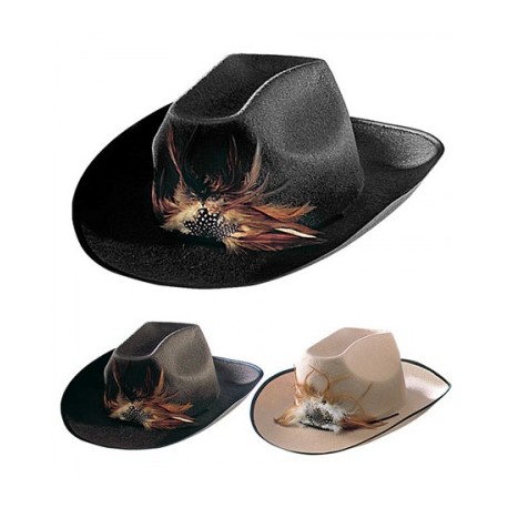 Chapeau de Cow-boy avec Plume